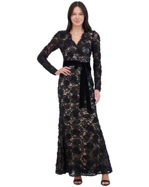 Eliza j cross neck gown hot sale