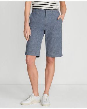 Lands' End Classic 12" Chambray Shorts - Blue
