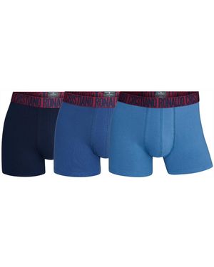 Cr7 Cotton Blend Trunks - Blue