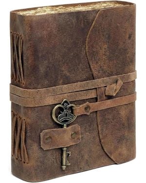Gnuadz Vintage Leather Journal Handmade Refillable Notebook - Brown