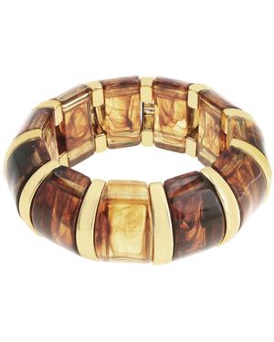 Steve Madden Boho Resin Stretch Bracelet - Metallic
