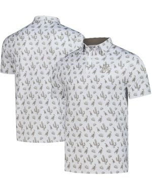 Flomotion Wm Phoenix Open Calyspo Cactus Polo Shirt - Gray