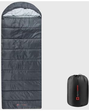 Alpine Swiss Sleeping Bag Waterproof All Season Camping Backpacking Hiking - Black