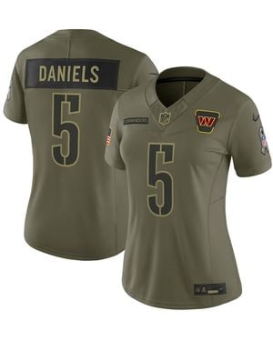 Nike Jayden Daniels Washington Commanders 2025 Salute To Service Limited Jersey - Green
