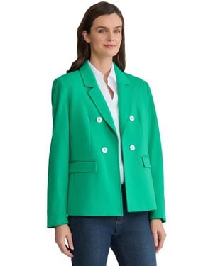 Jones New York Double Breasted Jacket - Green