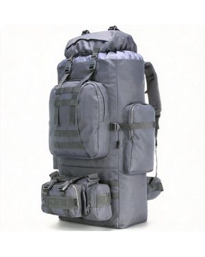 Gnuadz 100l Camping Hiking Molle Rucksack Daypack - Gray