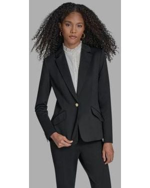 BCBGMAXAZRIA Suits Blazer Wide Leg Pants - Black