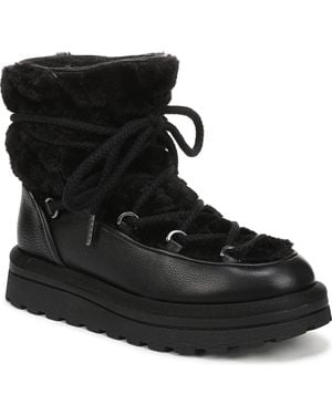 Sam Edelman Ovie Lace-up Faux Fur Boots - Black