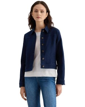 Hobbs Selborne Boxy Cropped Denim Jacket - Blue