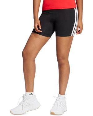 adidas Essentials 3-stripe High-rise Bike Shorts - Black