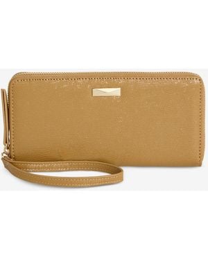 INC International Concepts Hazel Zip-around Quilt Wristlet - Natural