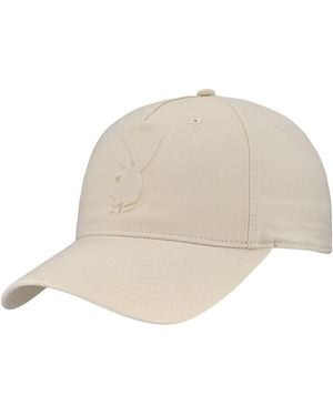 Lids And Playboy Embossed Logo Adjustable Hat - Natural
