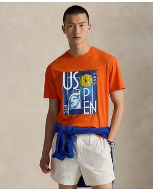 Polo Ralph Lauren Us Open Classic-fit Jersey T-shirt - Orange
