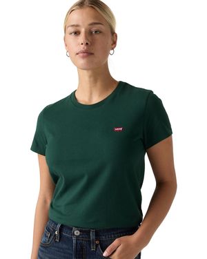 Levi's The Perfect Crewneck Cotton T-shirt - Green