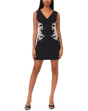 Parker Embroidered Mini Dress - Black