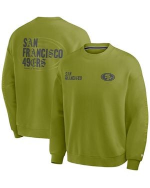 Fanatics San Francisco 49ers Type Play Multi Oversized Screen-print Graphic Sweatshirt - Green