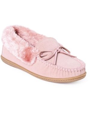 Minnetonka Camp Collar Moc Slipper - Pink