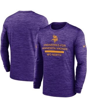Nike Minnesota Vikings Sideline Velocity Performance Long Sleeve T-shirt - Blue