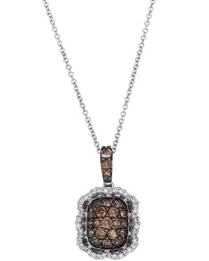 Le Vian Chocolate & Vanilla Diamond Pendant (0.86 Ct. T.w. - White