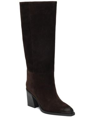Kenneth Cole Jackson Knee High Block Heel Boots - Black