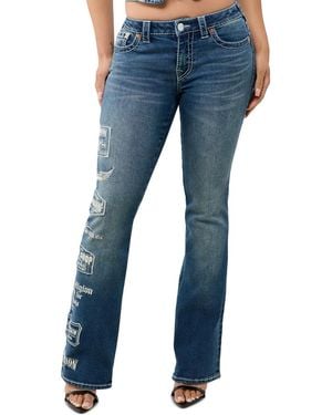 TRUE RELIGION Becca Low-rise Bootcut Y2k Jeans - Blue