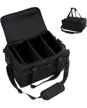 Piscifun 35l Waterproof Duffle Bag Adjustable Compartments Travel Gym Camping Organizer - Black