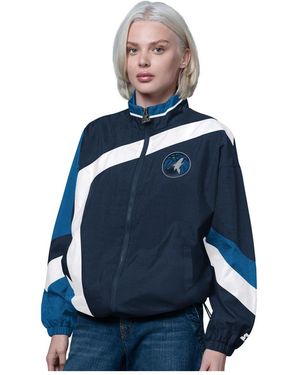 Starter Navy/blue Minnesota Timberwolves 1st Quarter Full-zip Jacket