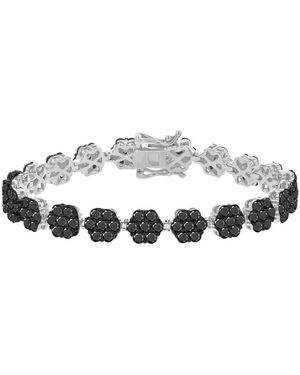 Macy's Black Spinel Tennis Bracelet - Metallic