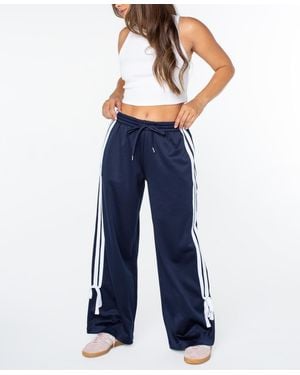 Celebrity Pink Wide-leg Bow-detail Track Pants - Blue