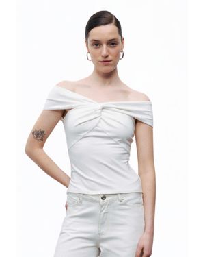 Nocturne Twist Detail Blouse - White