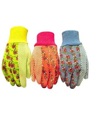 G & F Products Soft Jersey Garden Gloves - White