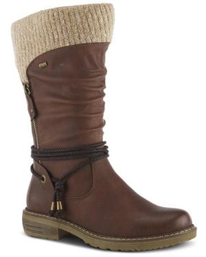 Spring Step Acaphine Water-resistant Booties - Brown