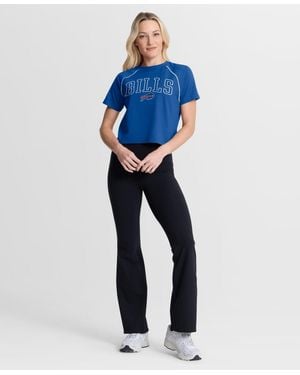 Fanatics Royal Buffalo Bills Offensive Scheme Raglan Tri-blend Cropped Top - Blue