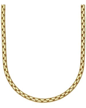 Macy's Diamond-cut Box Chain 24" Necklace - Metallic