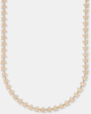 Lonna & Lilly Tone Butterfly Collar Necklace - Metallic
