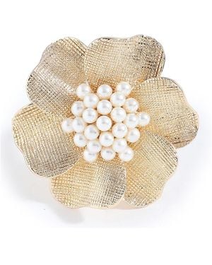 SOH Metallic Flora Statement Ring