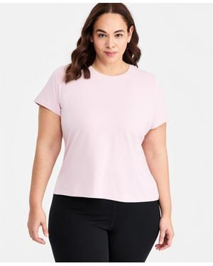 ID Ideology Plus Size Essential Cotton Short-sleeve T-shirt - White