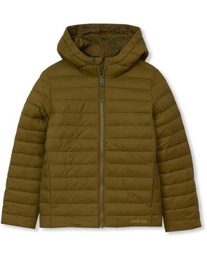 Lands' End Kids Husky Featherfree Insulated Hooded Packable Jacket - Green