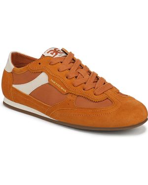 Sam Edelman Camillia Suede Retro Lace-up Sneakers - Brown