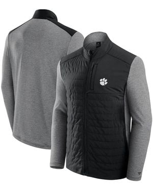 Fanatics Clemson Tigers Tonal Primary Logo Full-zip Jacket - Gray