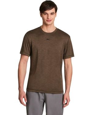 Reebok Tech Regular-fit Logo T-shirt - Brown