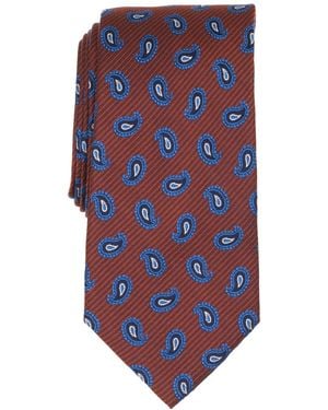 Ted Baker Taunton Tossed Pines Paisley Classic Silk Tie - Blue