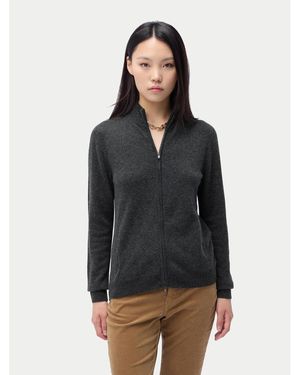 Gobi Cashmere Cashmere Full-zip Cardigan - Black