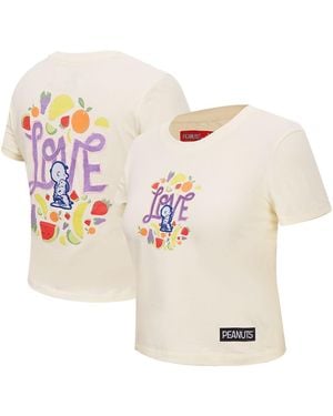 FREEZE MAX Peanuts Sweet Love Baby Doll Cropped T-shirt - Pink