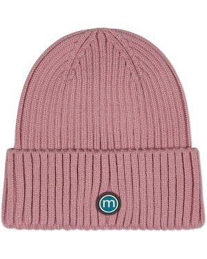 Memoi Kids Cozy Basic Ribbed Rayon-blend Knit Beanie - Red