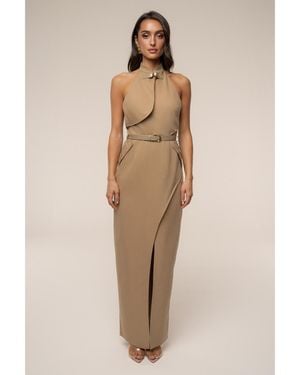 JLUXLABEL Aria Keyhole Maxi Dress - Natural