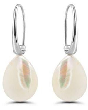 Macy's Macys Genuine Stone Hardwire Fishhook Drop Earrings - Natural