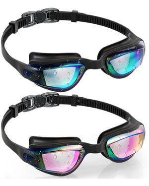Gnuadz 2pc Swim goggles Kids Anti-fog Uv Protection Comfort Fit - Blue