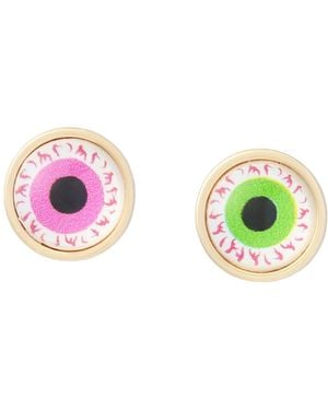 Betsey Johnson Colored Halloween Eye Ball Stud Earrings - Multicolor