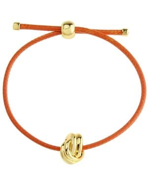 Steve Madden Pink Knot Friendship Slider Bracelet - White